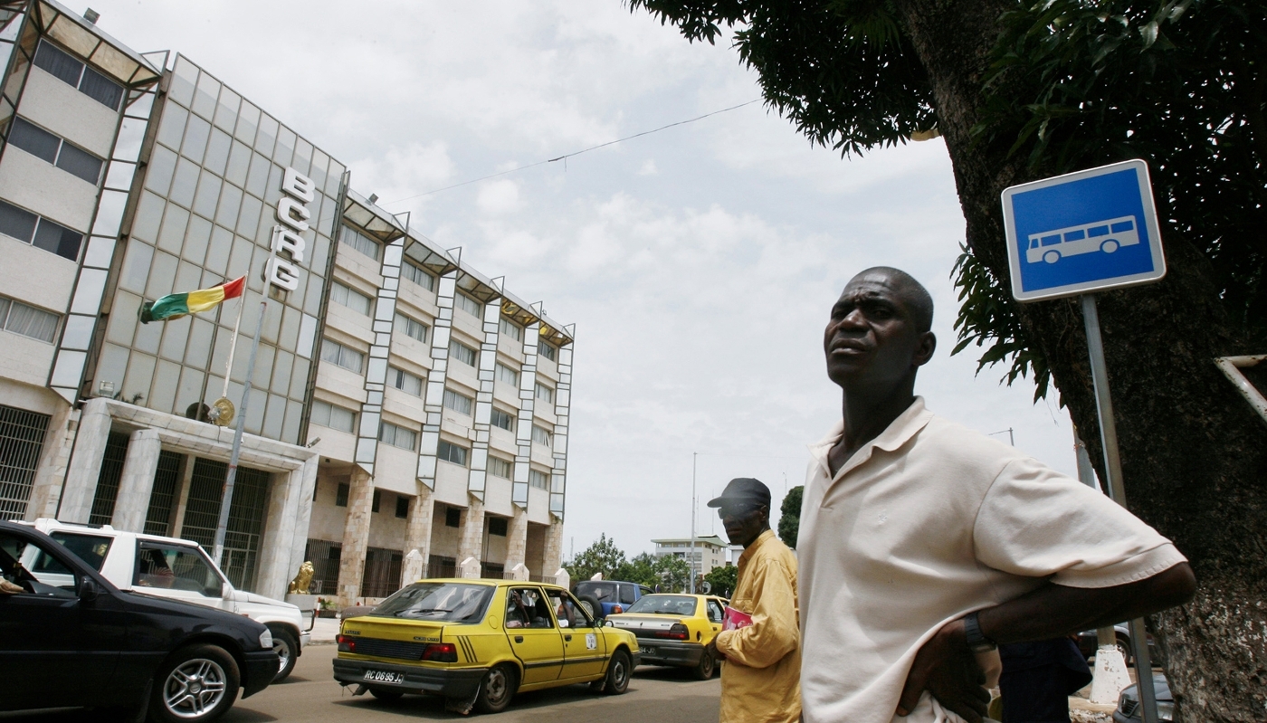 The Republic of Guinea's central bank in Conakry, 1 July 2010.