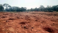 One of the sites surveyed by Orano (then Areva) in 2013 at Bakouma, Central African Republic.