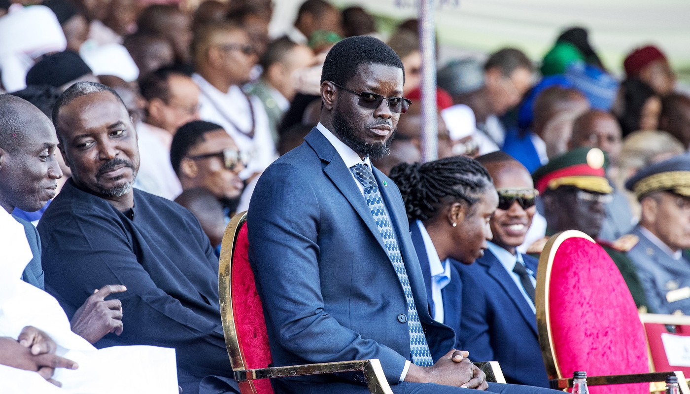 President Bassirou Diomaye Faye during the Gambia's 60th Independence Day in Banjul, 18 February 2025.