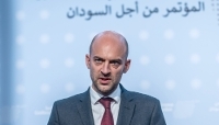 French Foreign Minister Jean-Noël Barrot at the International Conference on Sudan in Berlin, Germany, 15 April 2026.