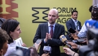 French Foreign Minister Jean-Noël Barrot in Lagos, Nigeria in October 2025. 
