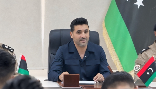 The head of the Stability Support Apparatus, Hassan Bouzriba, in Tripoli, July 2025.