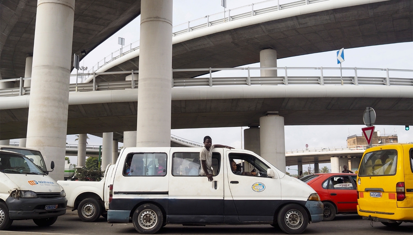 The Henri-Konan-Bédié motorway bridge in Abidjan, in 2015.
