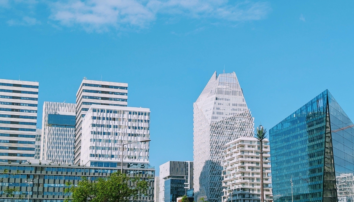 The Casablanca Finance City business district, in April 2025. 