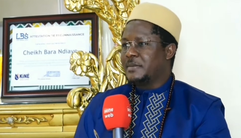 Screenshot of Cheikh Bara Ndiaye from a video published on 15 February 2025.
