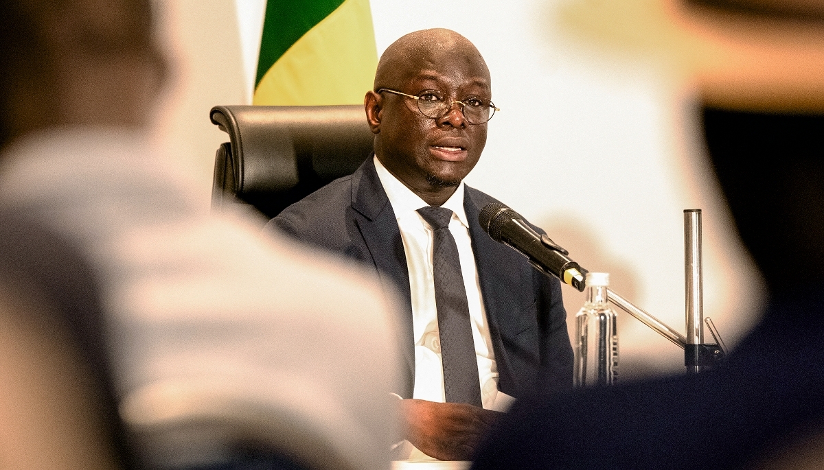 The Senegalese Minister for Economy and Finance, Cheikh Diba, in Dakar, on 1 September 2026.