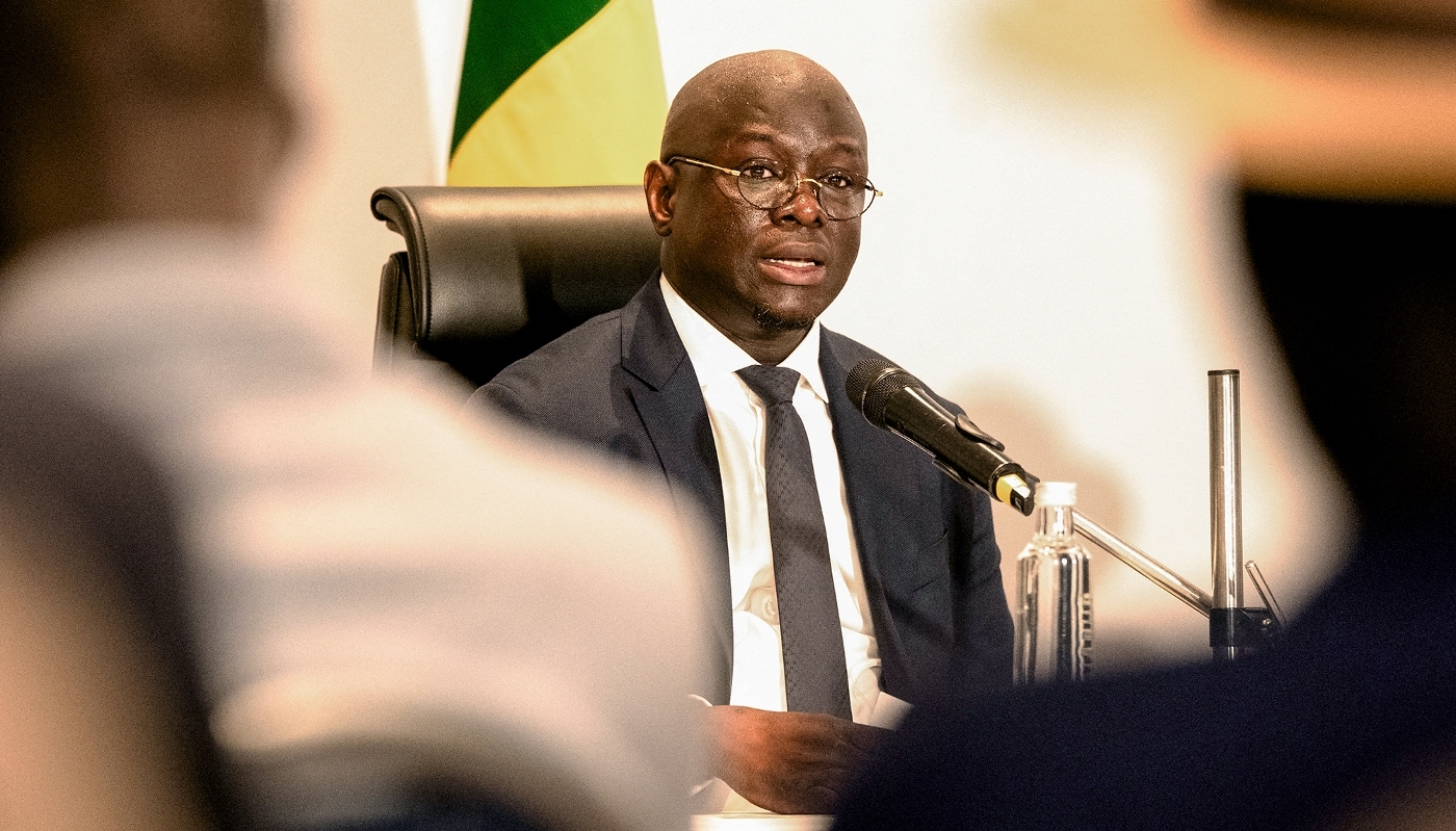 The Senegalese Minister for the Economy and Finance, Cheikh Diba, in Dakar, on 1 September 2026.