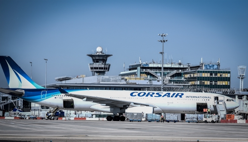 A Corsair plane at the Orly airport, near Paris, in June 2020.