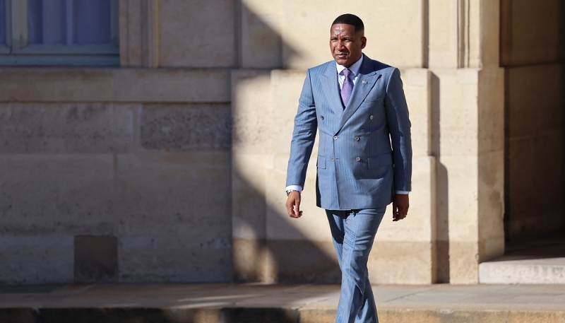President of Botswana, Duma Boko, in Paris on 8 April 2026.