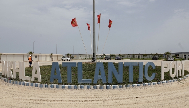 The Dakhla Atlantic Port in El-Argoub, near Dakhla in the disputed Western Sahara, on 26 May 2025.