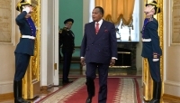 Denis Sassou Nguesso, President of the Republic of the Congo, in Moscow on 29 April 2026. 