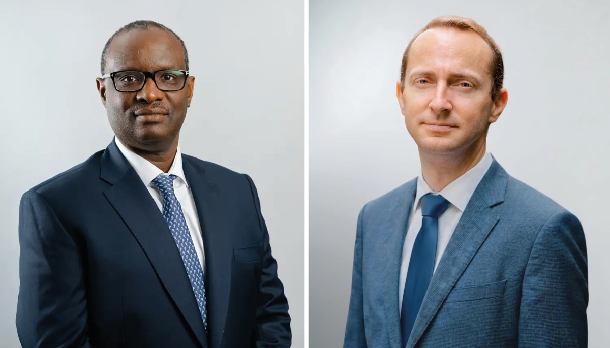 CEO of Oryx Energies, Moussa Diao, and the head of the trading division, Hervé Bouvet.