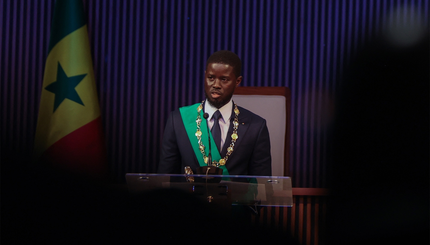 Bassirou Diomaye Faye in Dakar on 2 April 2024.