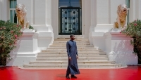 President Bassirou Diomaye Faye at the presidential palace in Dakar, in September 2024.