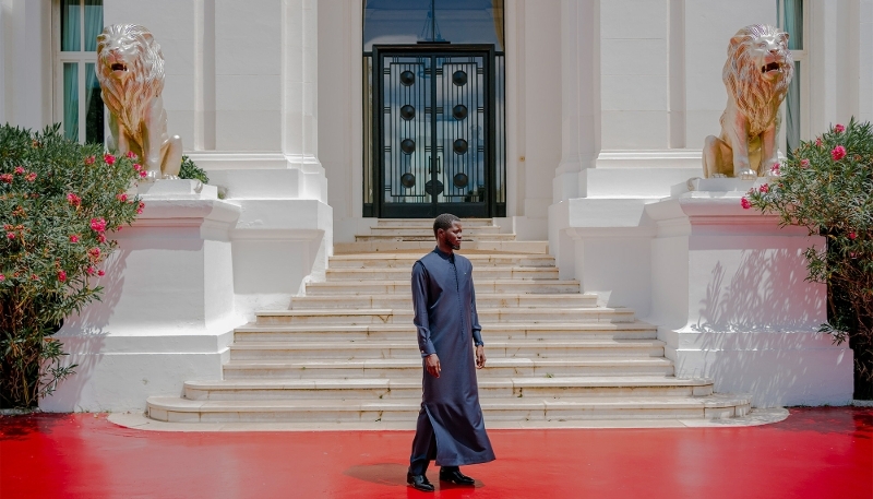 President Bassirou Diomaye Faye at the presidential palace in Dakar, in September 2024.