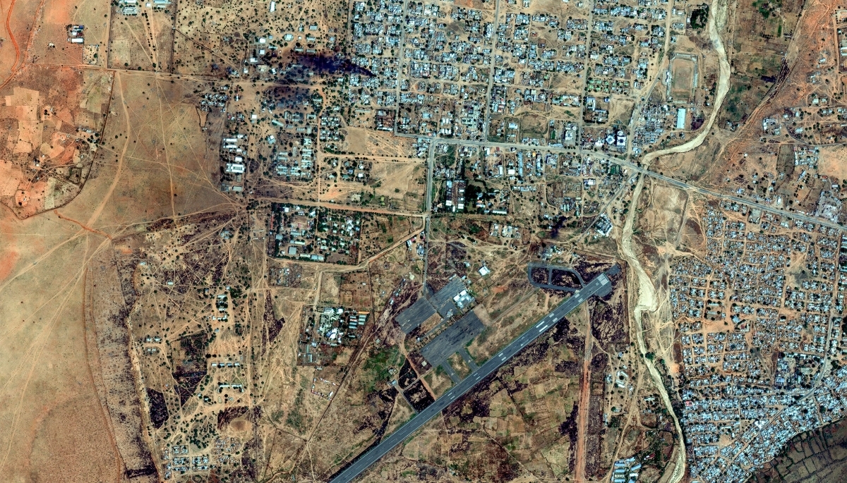 The El Fasher Airport, Sudan, on 26 October 2025.