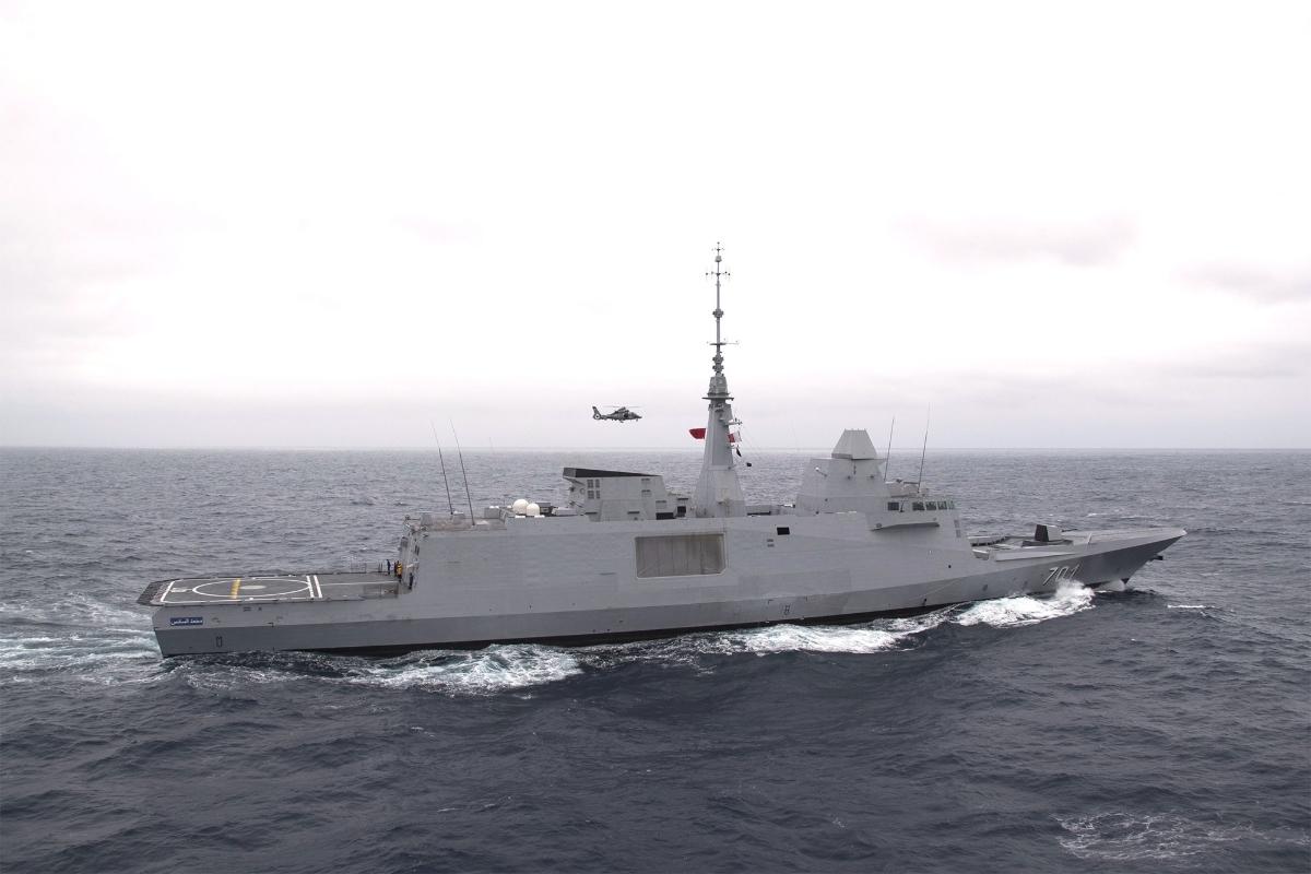 The multi-mission frigate Mohammed VI delivered by Naval Group in 2014.