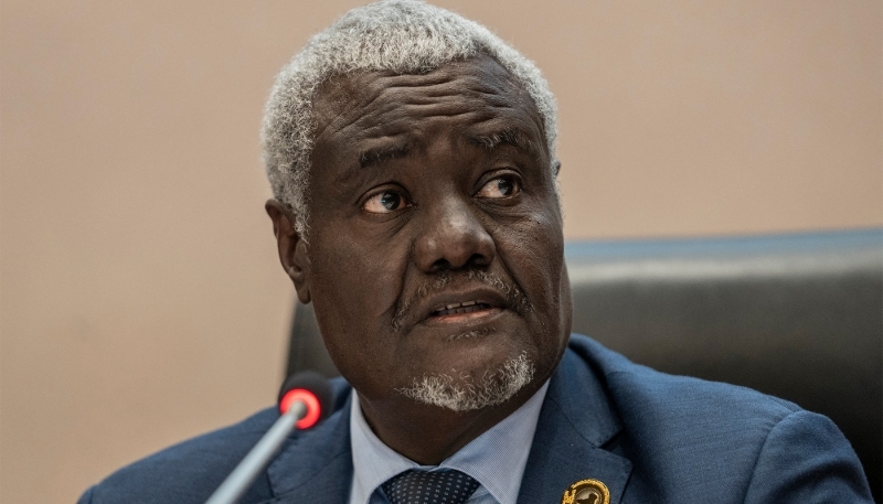 Former African Union Commission chairman Moussa Faki in Addis Ababa, 16 February 2025. 