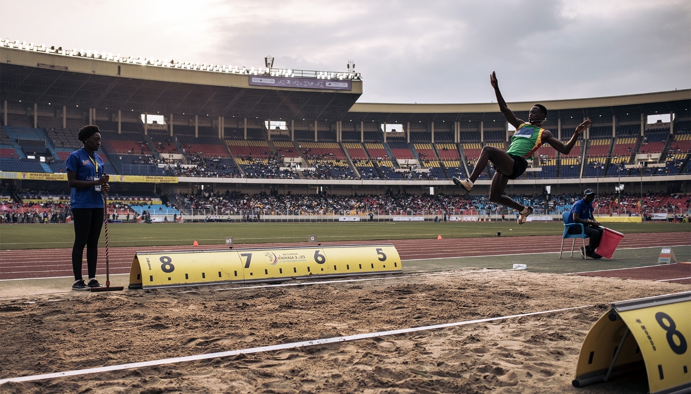 Senegal's Lys Mendy at the 9th Jeux de la Francophonie in Kinshasa, in August 2023.
