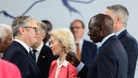 British Prime Minister Keir Starmer and Kenyan President William Ruto at the G7 summit in Évian-les-Bains, France, 17 June 2026.