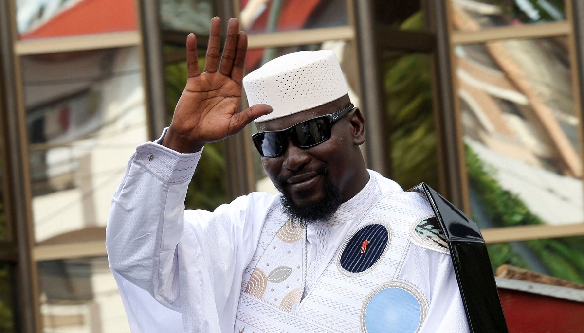 President Mamadi Doumbouya, in Conakry on 3 November 2025.