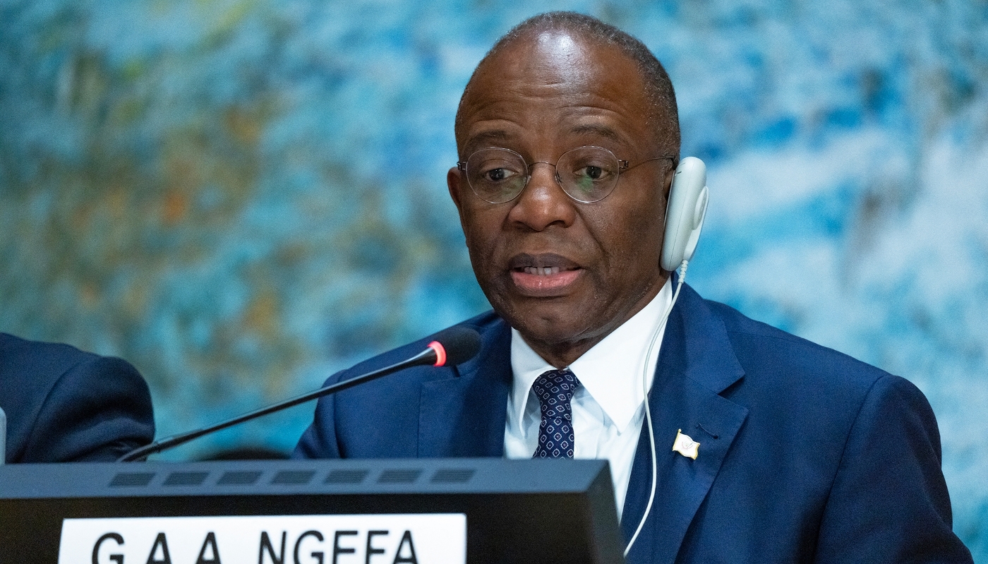 Congolese Minister of Justice Guillaume Ngefa in Geneva, Switzerland, in September 2025.