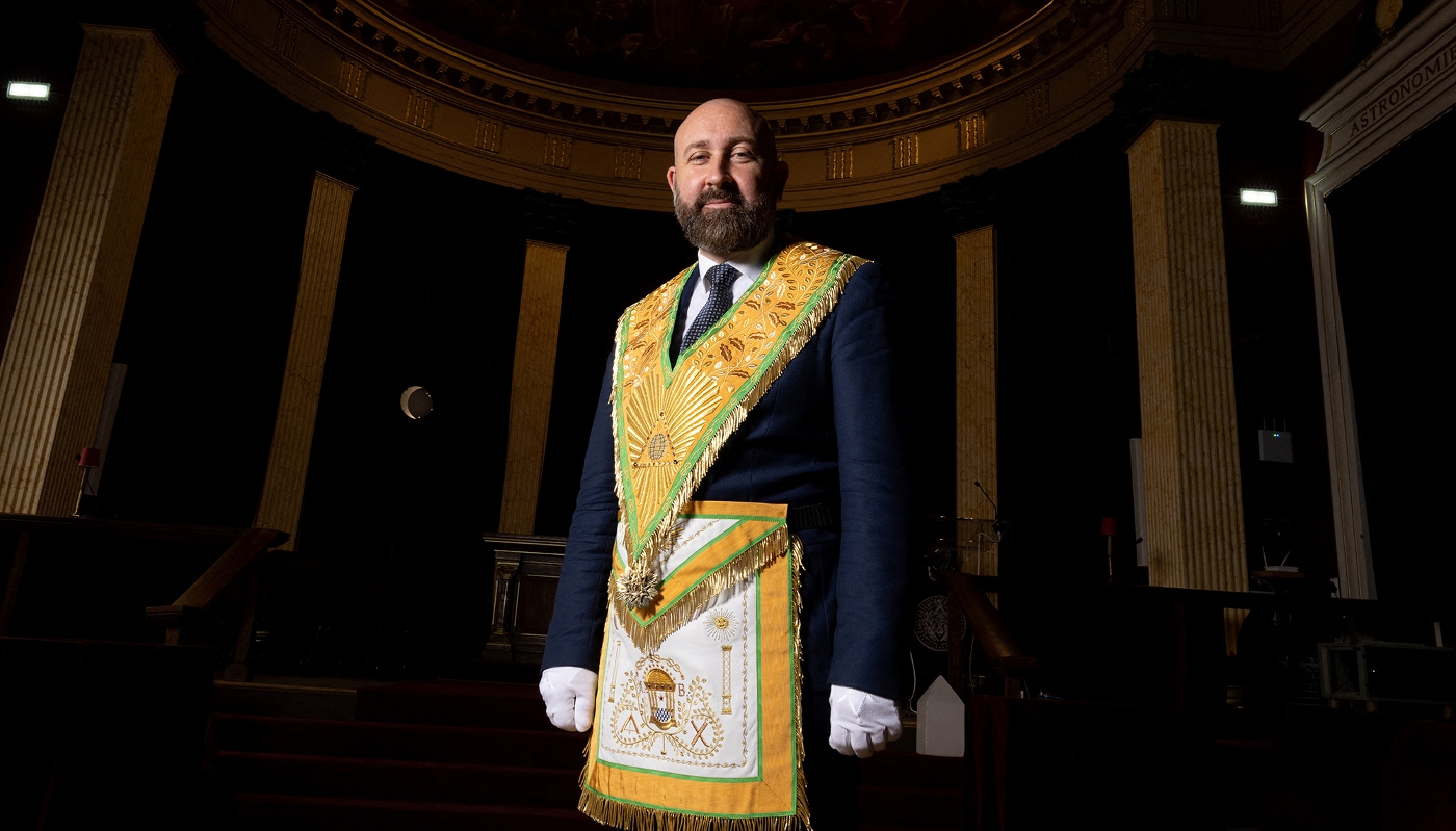 Guillaume Trichard, Grand Master of the Grand Orient de France (GODF) in Paris on 1 September 2023.