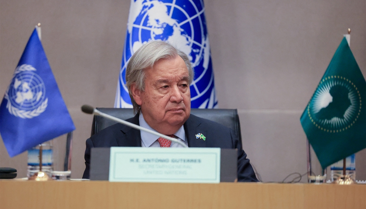 United Nations' Secretary-General António Guterres in Addis Ababa on 13 May 2026.
