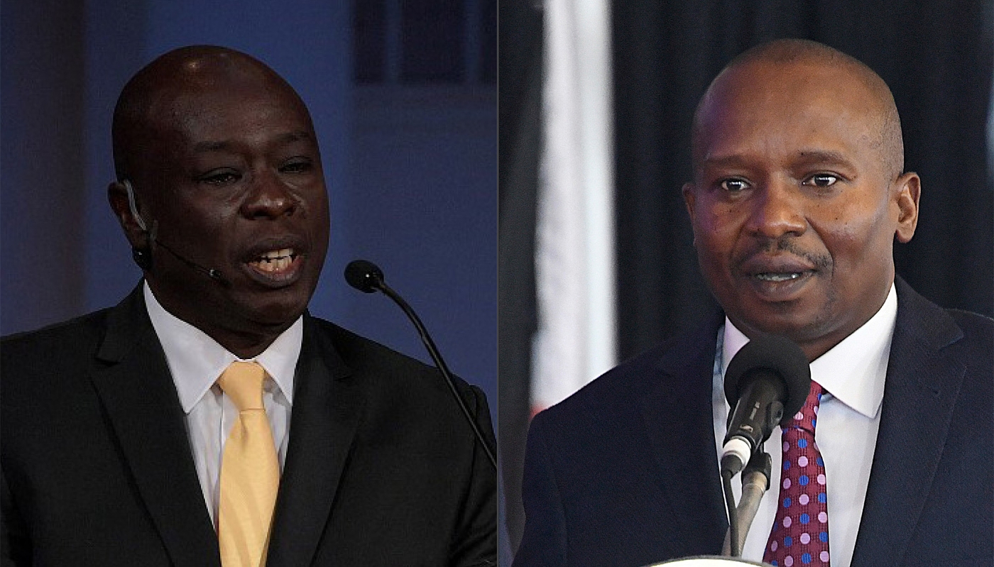 Deputy President Rigathi Gachagua (left) and Interior Minister Kithure Kindiki.