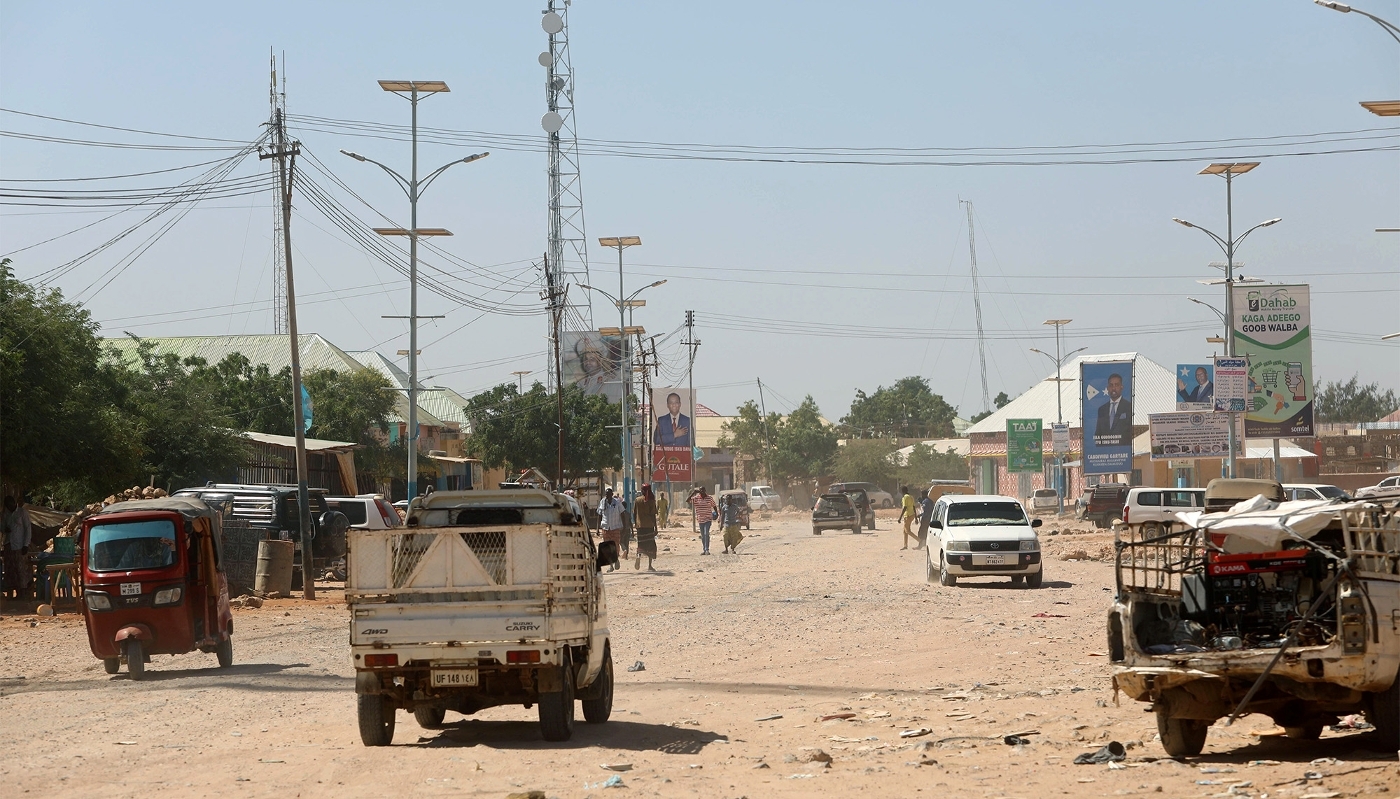Dusmareb, capital of Galmudug state, in central Somalia, in December 2019.