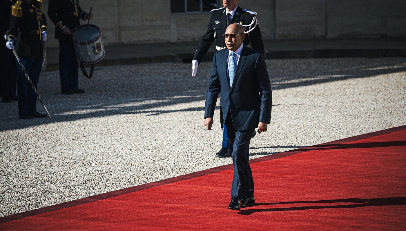 Mauritanian President Mohamed Ould Ghazouani during his state visit to Paris, France, 15 April 2026.