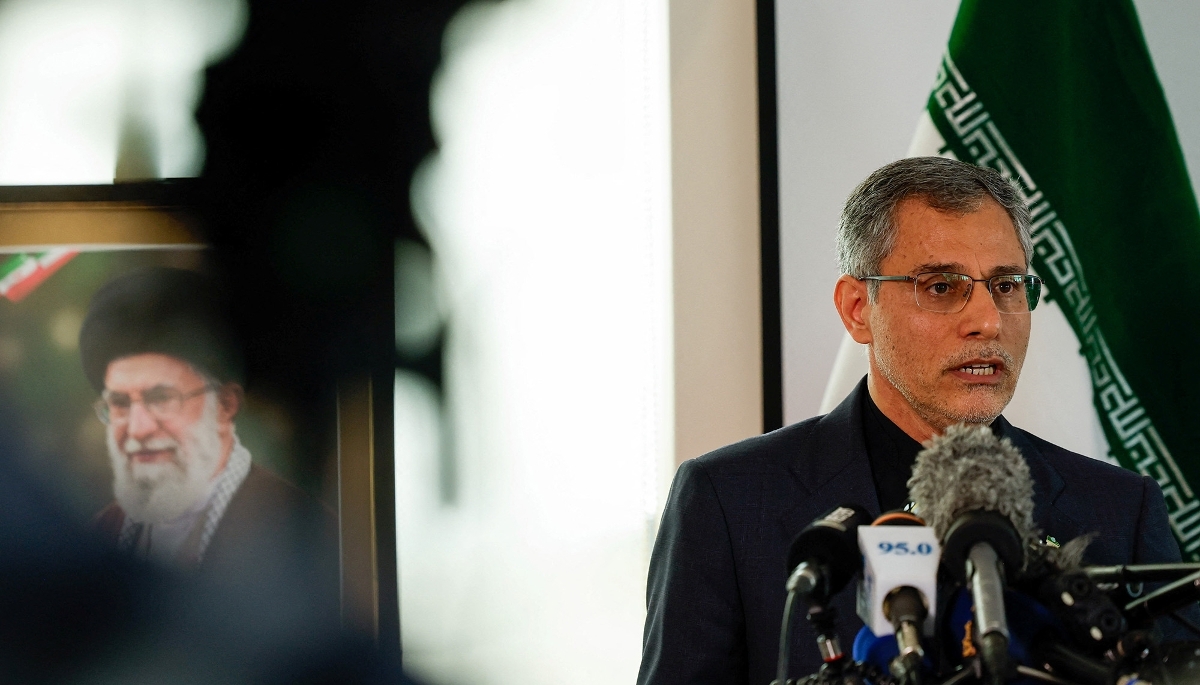 Iran's ambassador to Kenya, Ali Gholampour, in Nairobi on 2 March 2026. 