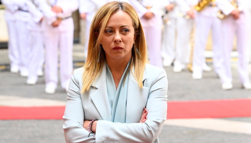 Italian Prime Minister Giorgia Meloni in Rome, on 8 June 2023.