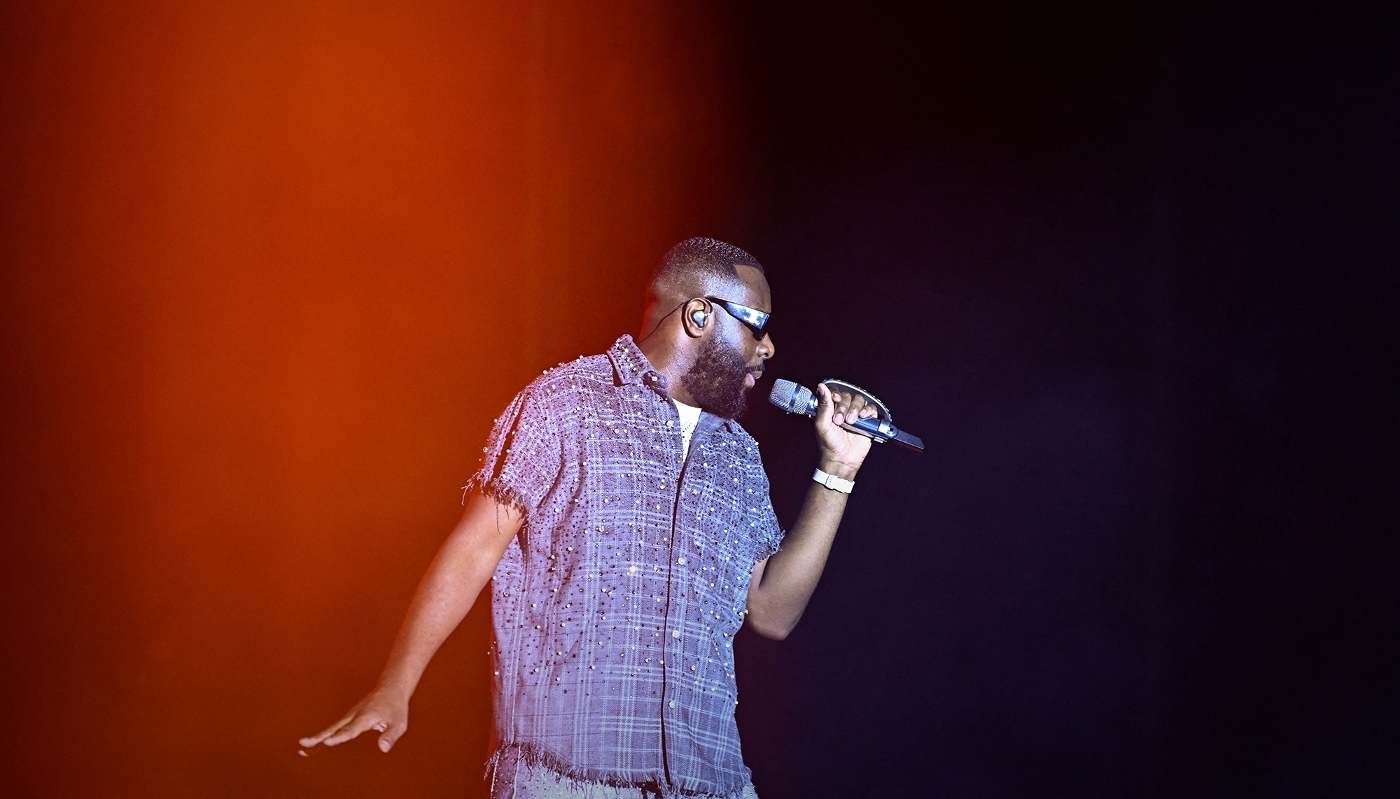 The Congolese singer and rapper Gims, in Radès, Tunisia, in March 2022.