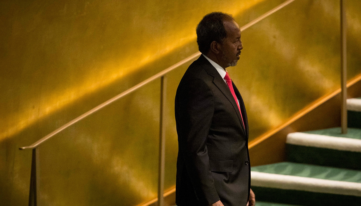 President Hassan Sheikh Mohamud in New York in September 2022.
