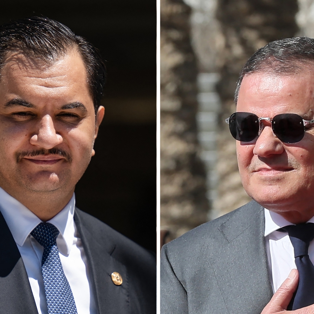 LNA deputy commander, Saddam Haftar, and GNU prime minister, Abdul Hamid Dbeibeh.