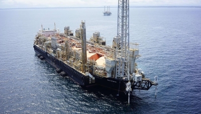 The Hilli Episeyo FLNG vessel off the coast of Argentina, May 2025.