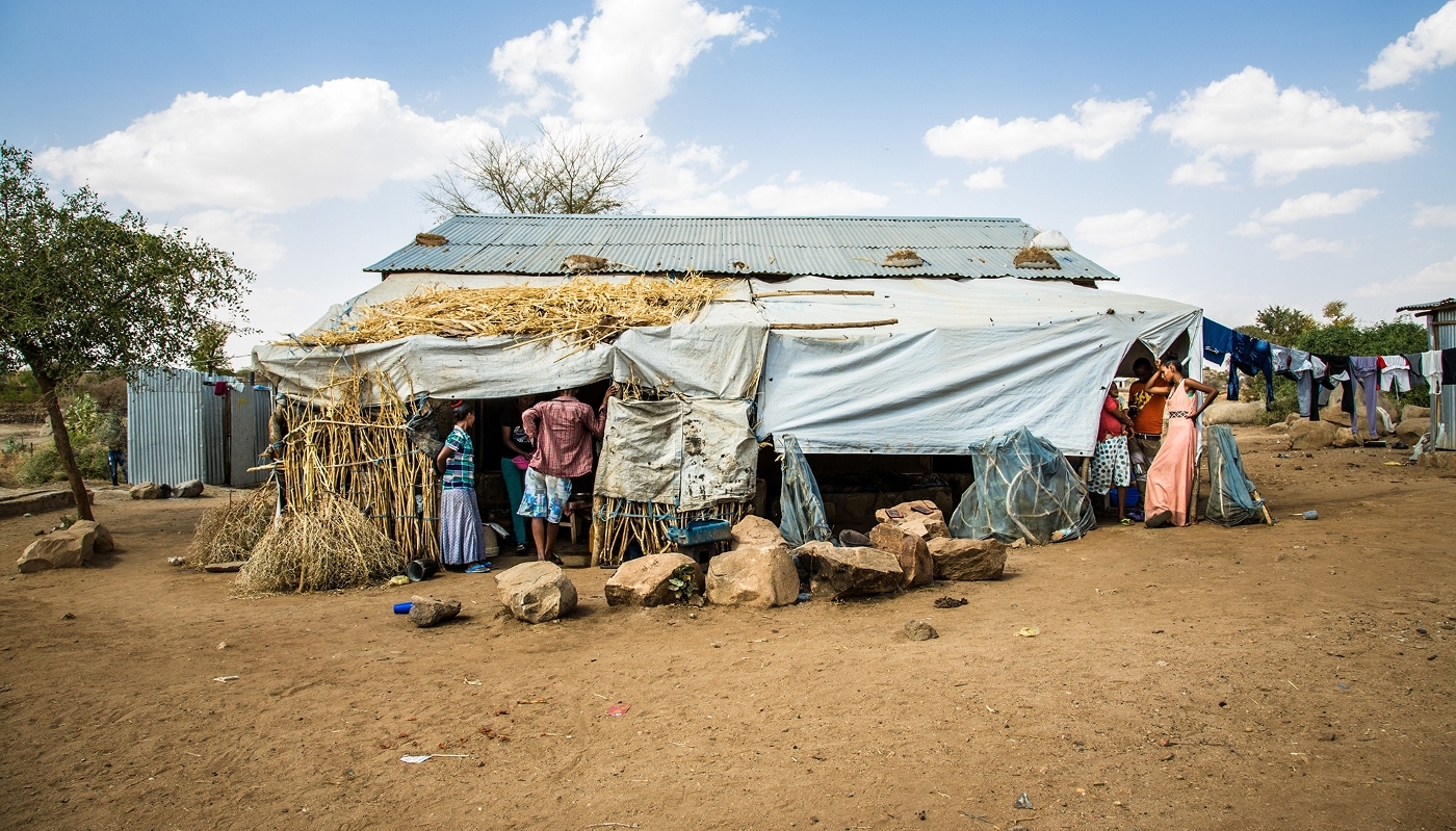 Eritrean refugees at the Hitsats camp in Ethiopia’s Amhara region, in February 2018.
