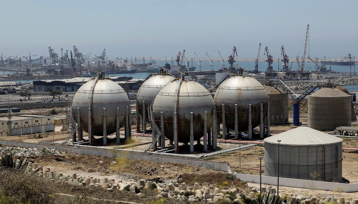 OCP Group’s phosphate storage silos at the port of Jorf Lasfar, Morocco, in July 2026.