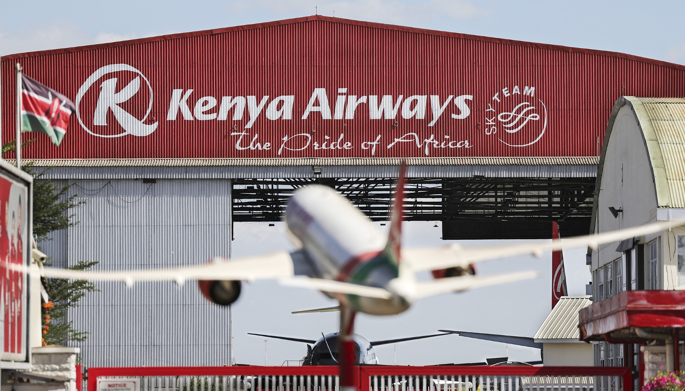 Kenya Airways' headquarters in Nairobi, 6 February 2024.