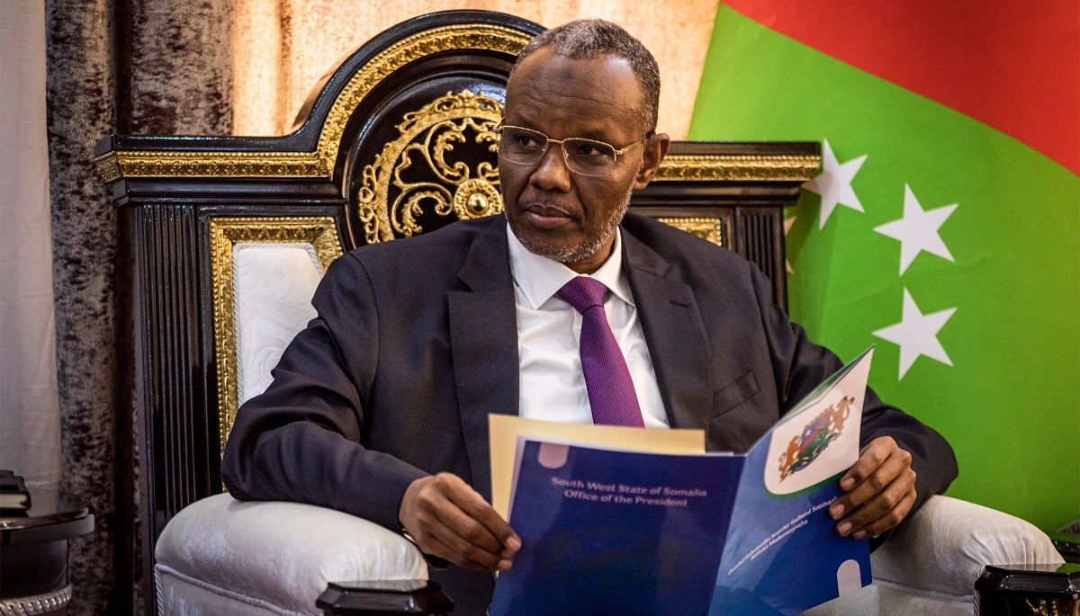 South West State President Abdiaziz Laftagareen on 3 September 2022.