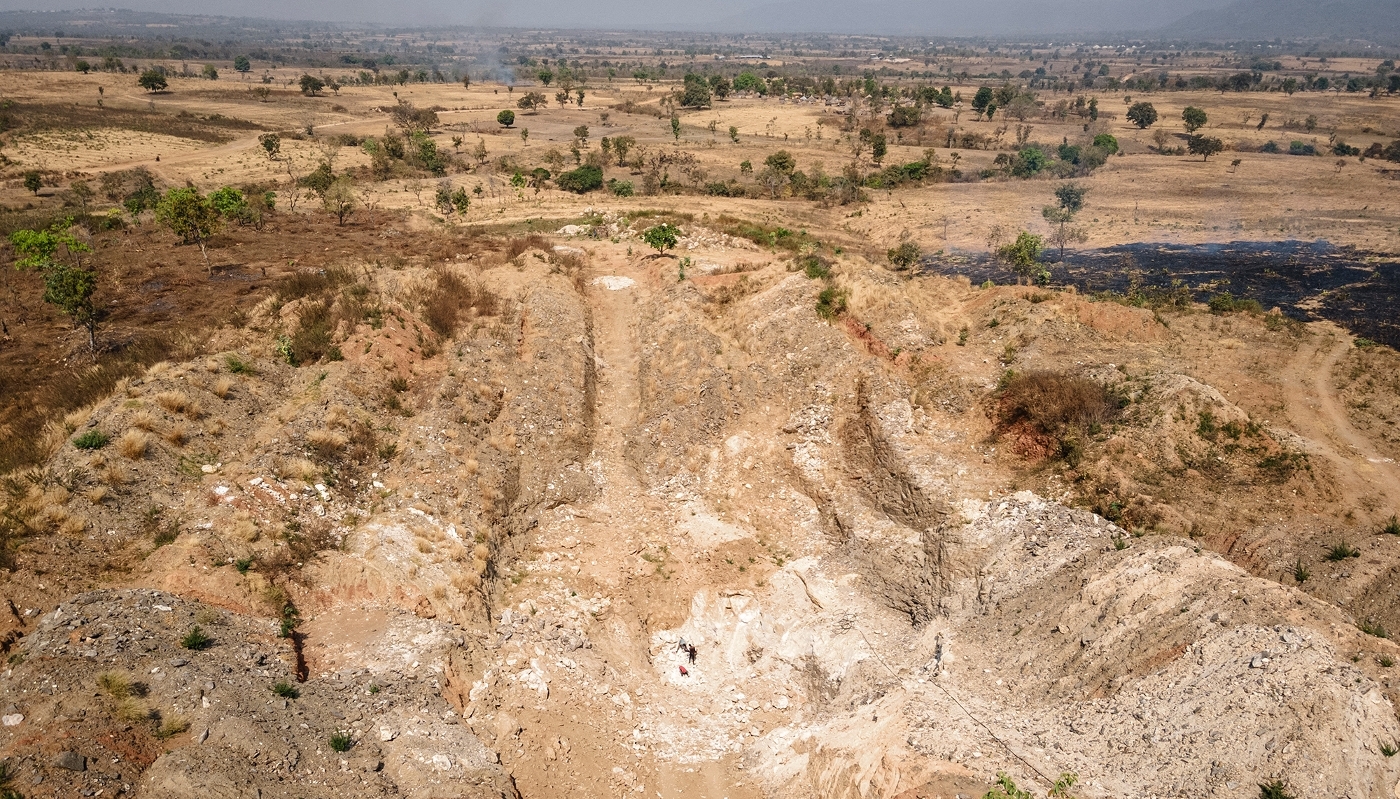 A lithium mine in Gidan Kwano, Nigeria, in January 2025.