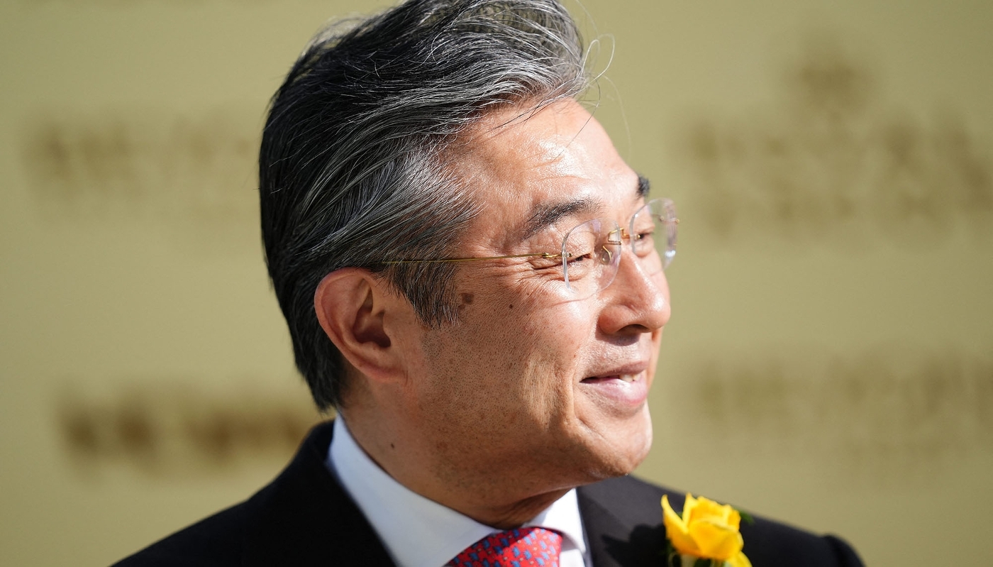 Japanese Ambassador Hiroshi Suzuki at Ascot Racecourse in the UK, on 18 June 2026.