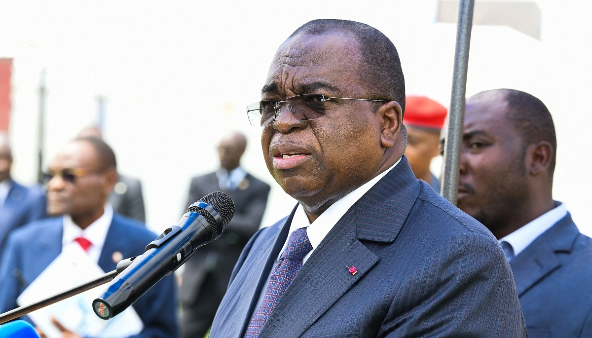 Cameroon's Minister of Finance Louis-Paul Motaze in Yaoundé, on 9 December 2025.