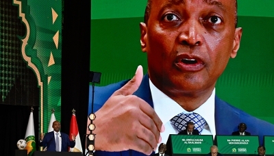 Patrice Motsepe, the president of the Confederation of African Football in Cairo, March 2025. 