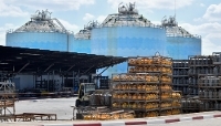The oil and gas depot at the port of Radès, Tunisia, in March 2024.