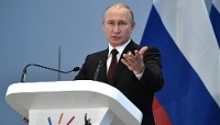 Russian President Vladimir Putin in Johannesburg, South Africa, in July 2018.