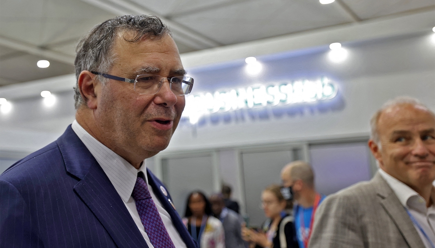 Patrick Pouyanné, CEO of Total Energies, in Sharm el-Sheikh, Egypt, November 2022.