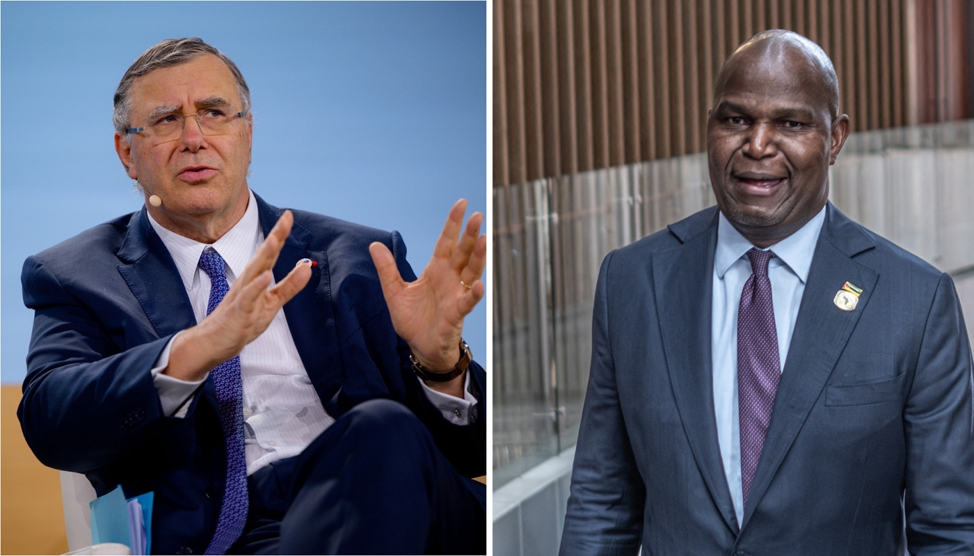 TotalEnergies CEO Patrick Pouyanné and Daniel Chapo, president of Mozambique.
