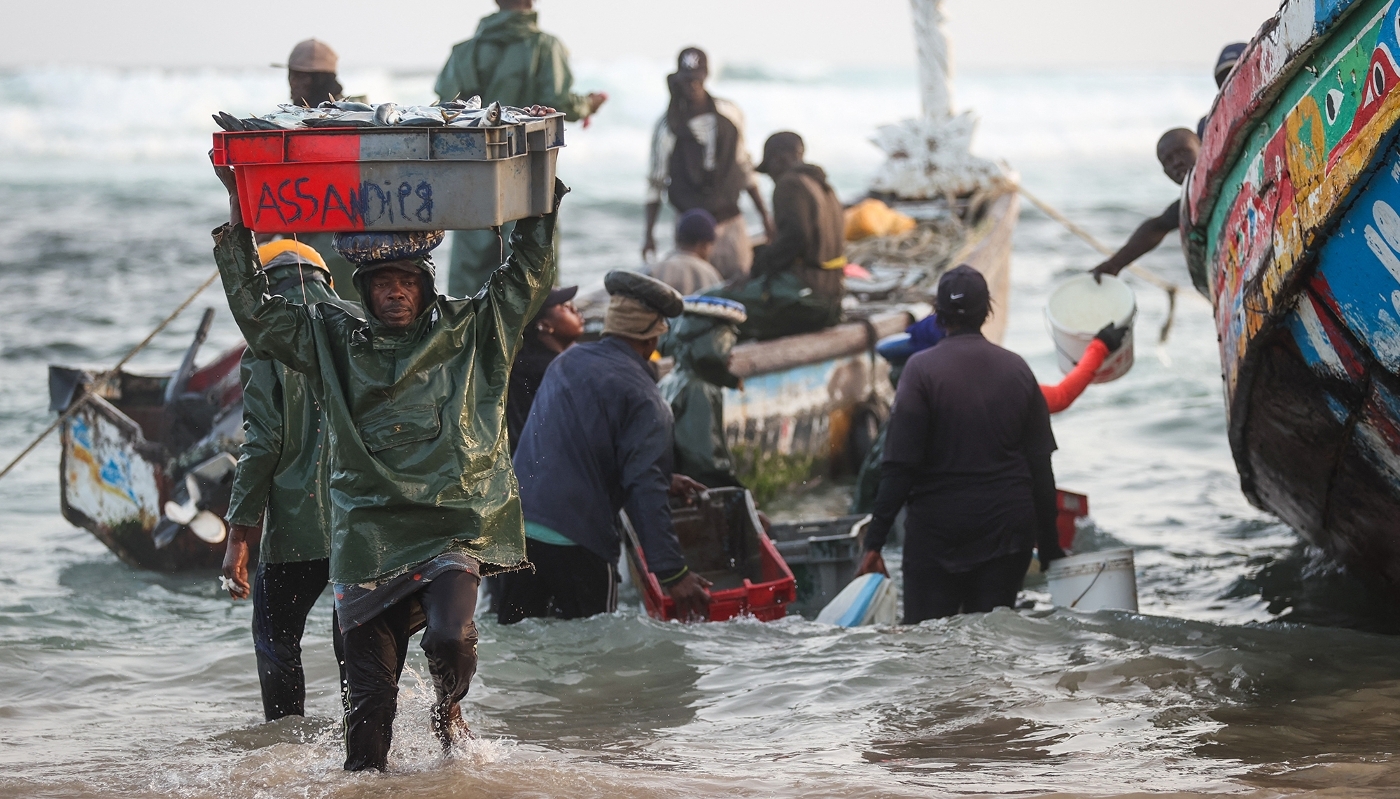 Artisanal fishermen in Dakar, 8 June 2026.